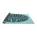 Thickness of Patterned Blue Rug, pat507lblu