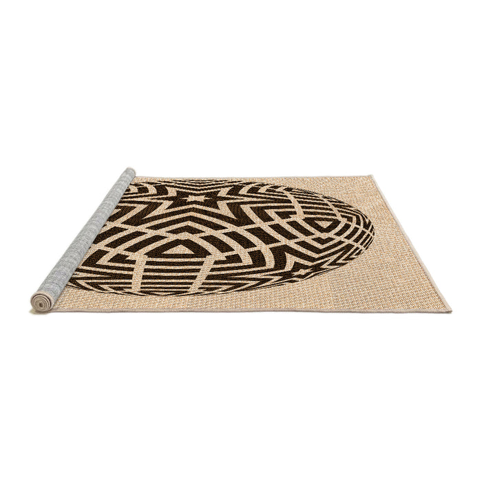 Sideview of Machine Washable Transitional Golden Blonde Gold Rug, wshpat507org