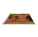 Sideview of Machine Washable Transitional Saffron Red Rug, wshpat509org