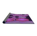 Thickness of Patterned Purple Rug, pat509pur