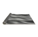 Thickness of Patterned Gunmetal Gray Rug, pat51gry