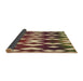 Thickness of Patterned Metallic Gold Rug, pat511brn