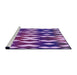 Sideview of Machine Washable Transitional Bright Purple Rug, wshpat511pur