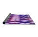 Thickness of Patterned Bright Purple Rug, pat511pur