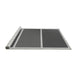 Sideview of Machine Washable Transitional Gunmetal Gray Rug, wshpat512gry