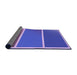 Thickness of Patterned Amethyst Purple Rug, pat512pur