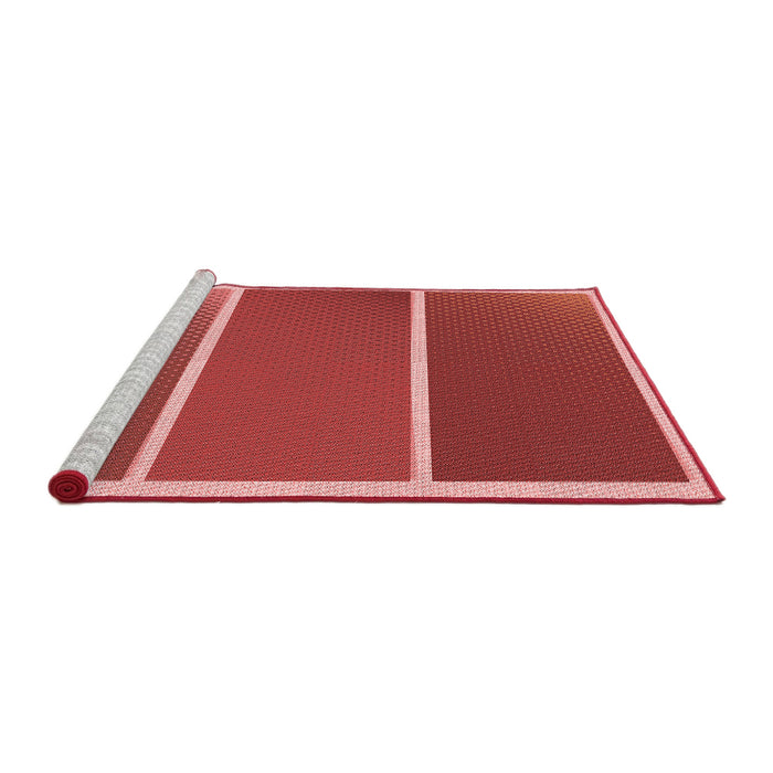 Sideview of Machine Washable Transitional Red Rug, wshpat512rd