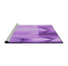 Sideview of Machine Washable Transitional Violet Purple Rug, wshpat513pur