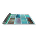 Thickness of Patterned Steel Blue Rug, pat514lblu