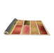 Thickness of Patterned Yellow Orange Rug, pat514org