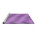 Sideview of Machine Washable Transitional Violet Purple Rug, wshpat516pur