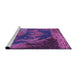 Sideview of Machine Washable Transitional Purple Rug, wshpat519pur