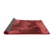 Thickness of Patterned Red Rug, pat519rd