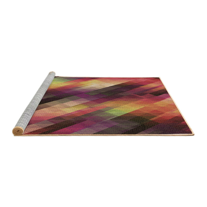 Machine Washable Transitional Carbon Red Rug in a Bedroom, wshpat52brn