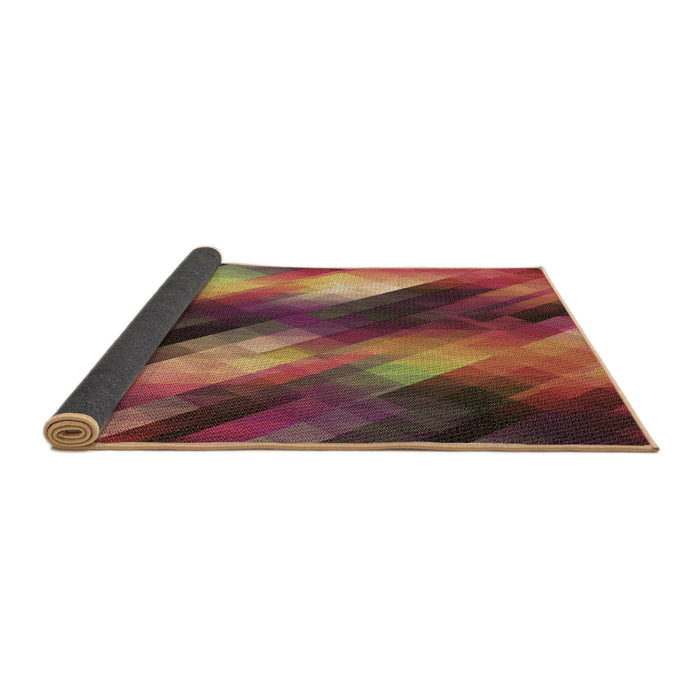 Patterned Carbon Red Rug, pat52brn