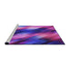 Machine Washable Transitional Jasmine Purple Rug in a Bedroom, wshpat52pur