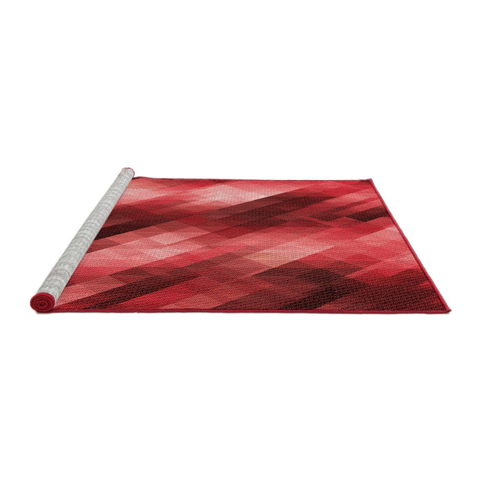 Machine Washable Transitional Red Rug in a Bedroom, wshpat52rd