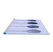 Sideview of Machine Washable Transitional Lavender Blue Rug, wshpat520blu