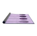 Thickness of Patterned Lilac Purple Rug, pat520pur