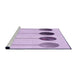 Sideview of Machine Washable Transitional Lilac Purple Rug, wshpat520pur