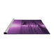 Sideview of Machine Washable Transitional Dark Magenta Purple Rug, wshpat521pur