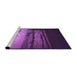 Sideview of Machine Washable Transitional Purple Rug, wshpat522pur