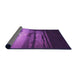 Thickness of Patterned Purple Rug, pat522pur