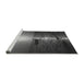Sideview of Machine Washable Transitional Black Rug, wshpat523gry