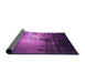 Thickness of Patterned Purple Rug, pat524pur