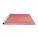 Sideview of Machine Washable Transitional Light Coral Pink Rug, wshpat525rd