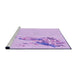 Sideview of Machine Washable Transitional Purple Rug, wshpat529pur