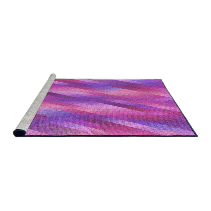 Machine Washable Transitional Crimson Purple Rug in a Bedroom, wshpat53pur