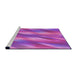 Machine Washable Transitional Crimson Purple Rug in a Bedroom, wshpat53pur