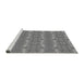 Sideview of Machine Washable Transitional Gray Rug, wshpat530gry