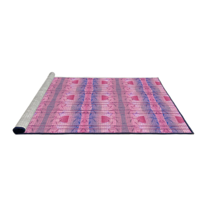 Sideview of Machine Washable Transitional Violet Purple Rug, wshpat530pur