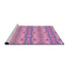 Sideview of Machine Washable Transitional Violet Purple Rug, wshpat530pur