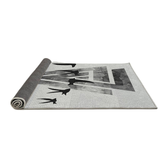 Thickness of Patterned Gray Rug, pat531gry
