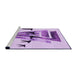 Sideview of Machine Washable Transitional Medium Orchid Purple Rug, wshpat531pur