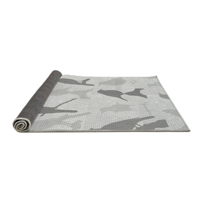 Thickness of Patterned Platinum Gray Rug, pat532gry