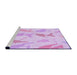 Sideview of Machine Washable Transitional Violet Purple Rug, wshpat532pur