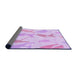 Thickness of Patterned Violet Purple Rug, pat532pur