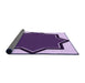 Thickness of Patterned Purple Rug, pat533pur