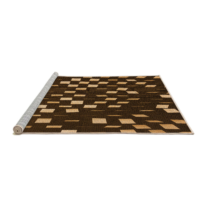 Sideview of Machine Washable Transitional Light Brown Rug, wshpat534org