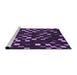 Sideview of Machine Washable Transitional Deep Purple Rug, wshpat534pur