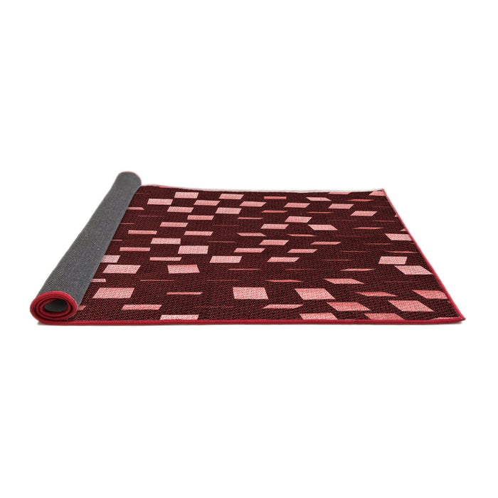 Thickness of Patterned Red Rug, pat534rd