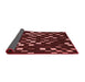 Thickness of Patterned Red Rug, pat534rd