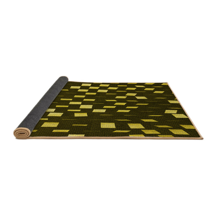 Thickness of Patterned Midnight Gray Rug, pat534yw