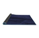 Thickness of Patterned Night Blue Rug, pat536blu