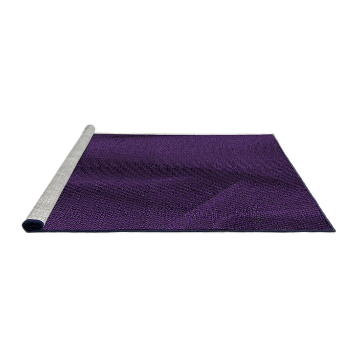 Sideview of Machine Washable Transitional Deep Purple Rug, wshpat536pur