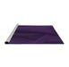 Sideview of Machine Washable Transitional Deep Purple Rug, wshpat536pur